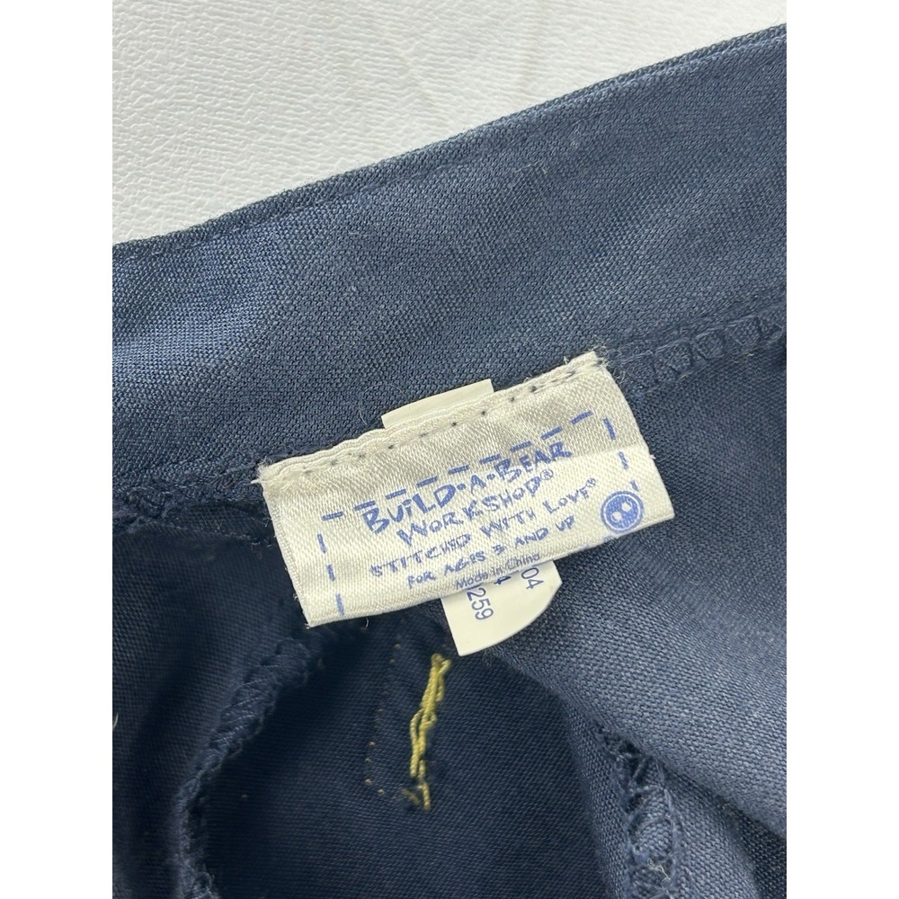 Build-A-Bear 2014 USA Military Uniform Navy Gold Buttons White Belt Shirt - Picture 7 of 8